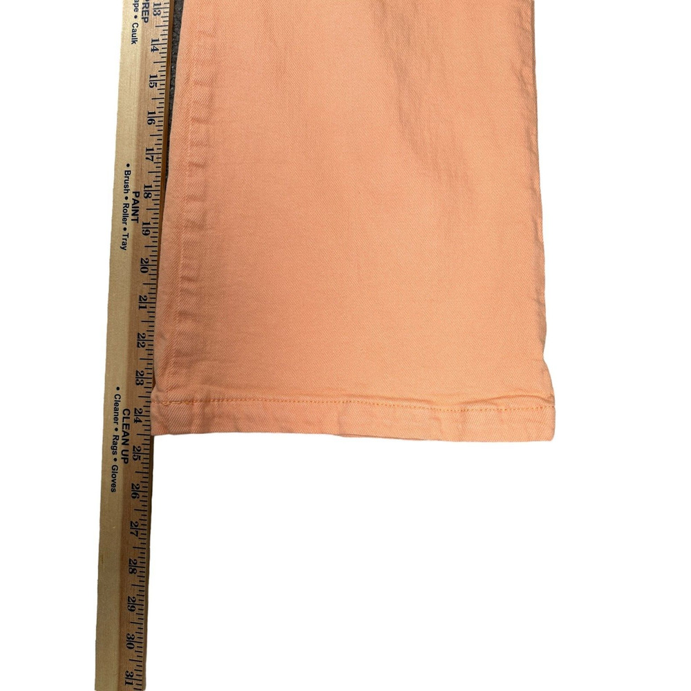 Pilcro Anthropologie The Kit High Rise Crop Wide Leg Pants 26 Coral Casual Peach - Picture 5 of 12